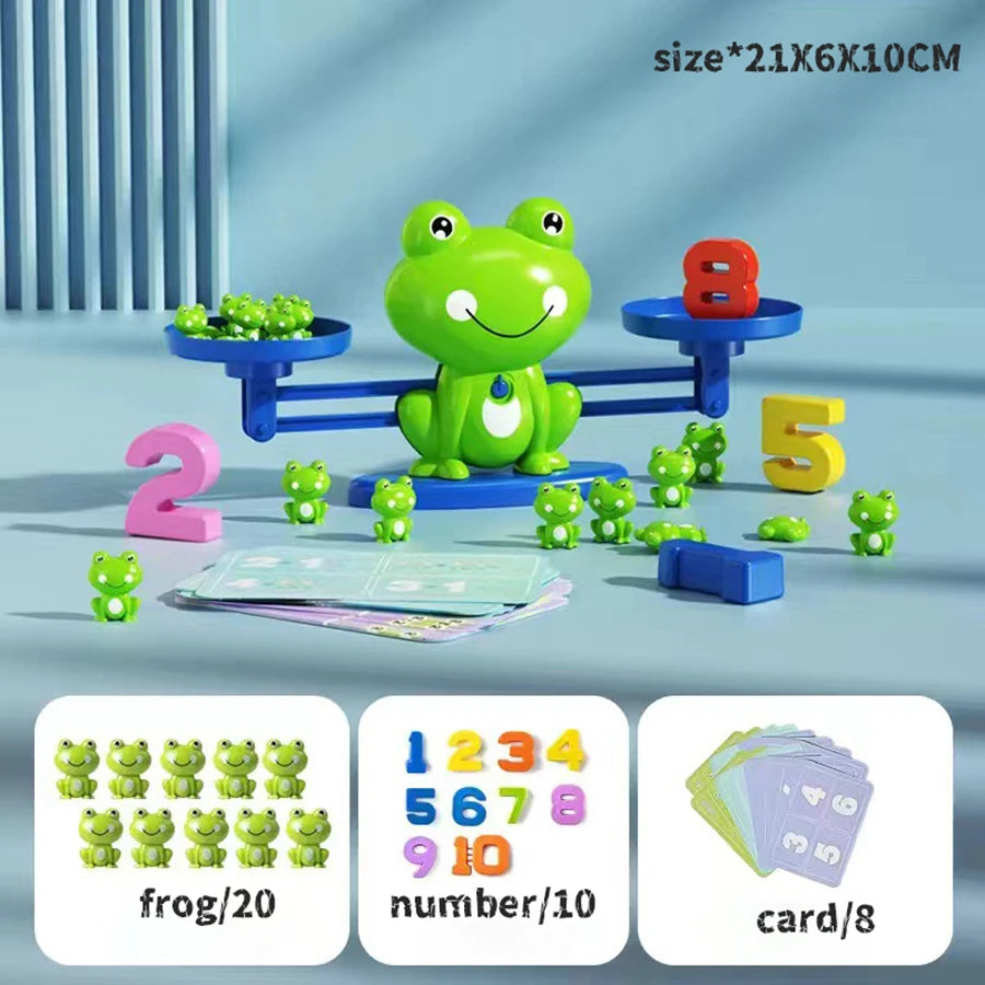 Frog Balance Math Toy – Montessori Educational Scale for Early Learning