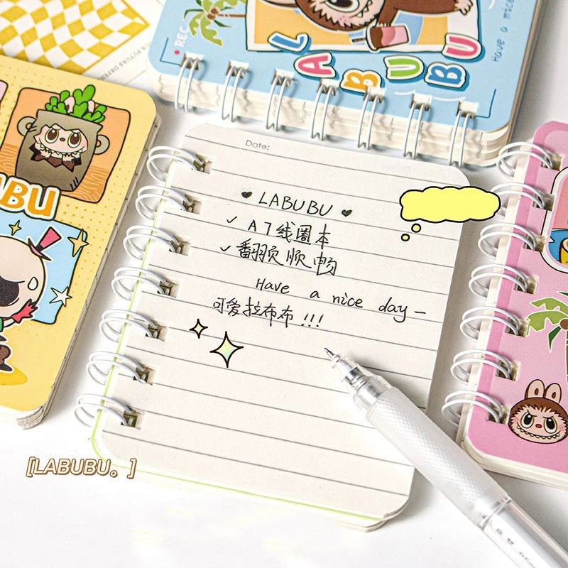 Kawaii  Spiral Notebook – A7 Mini Cartoon Journal