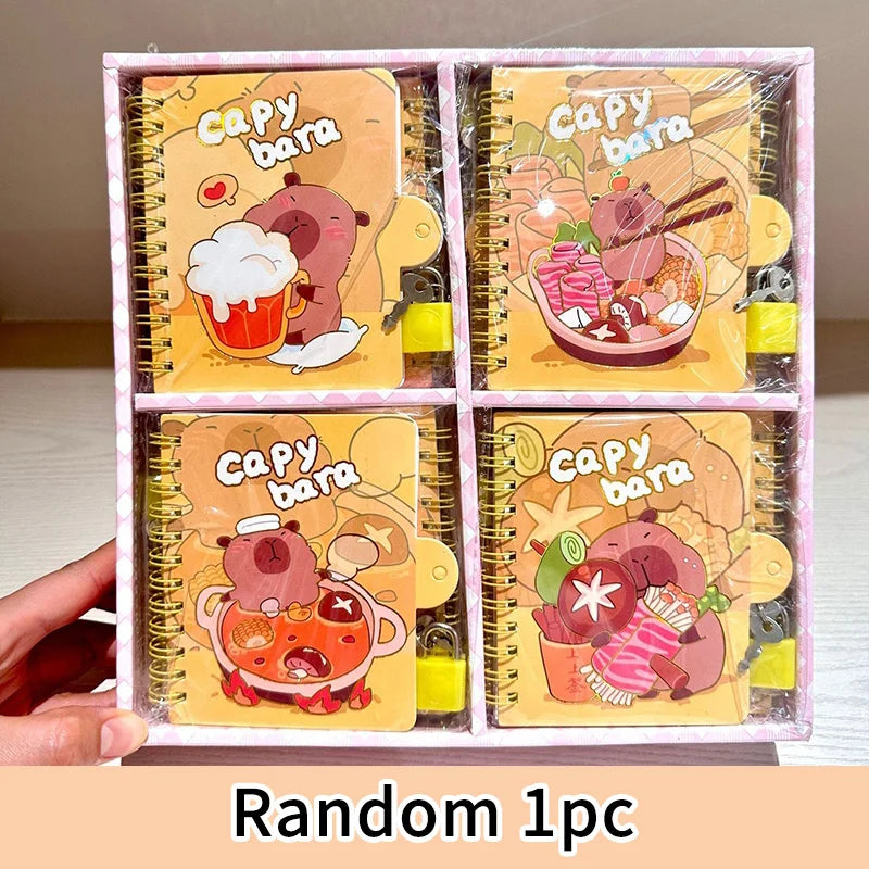 Kawaii  Spiral Notebook – A7 Mini Cartoon Journal