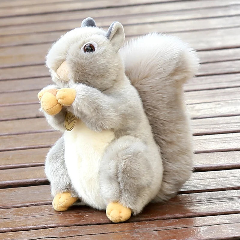 Realistic Squirrel Plush Toy – 20cm