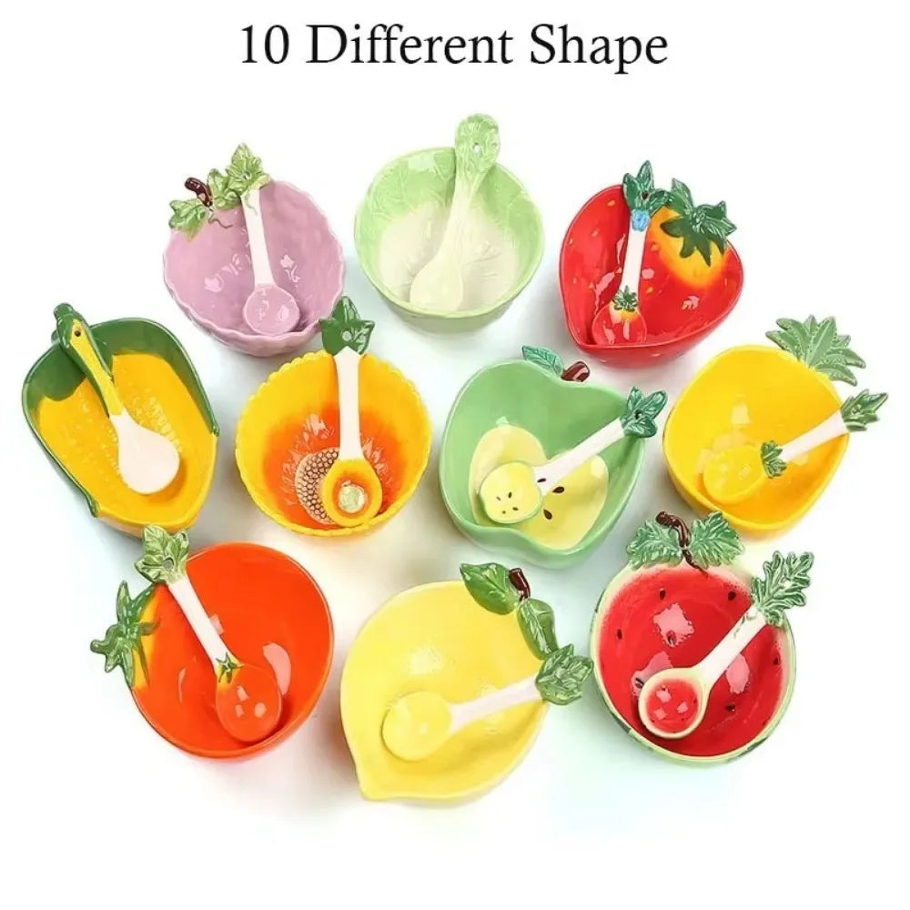 Creative Fruit-Shaped Ceramic Bowl