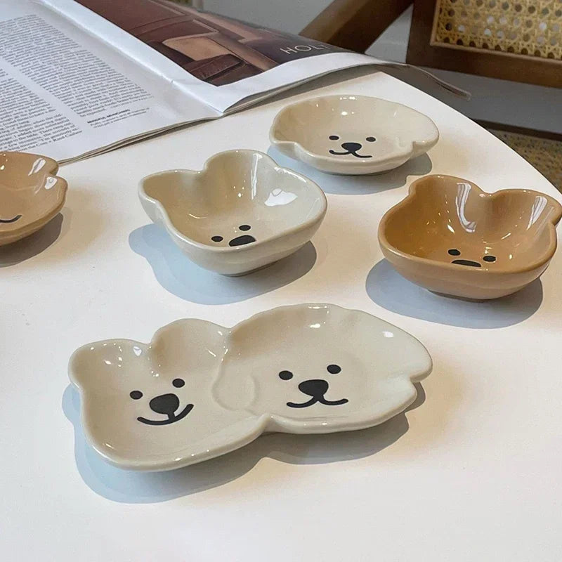 Cute Cartoon Ceramic Sauce Dish