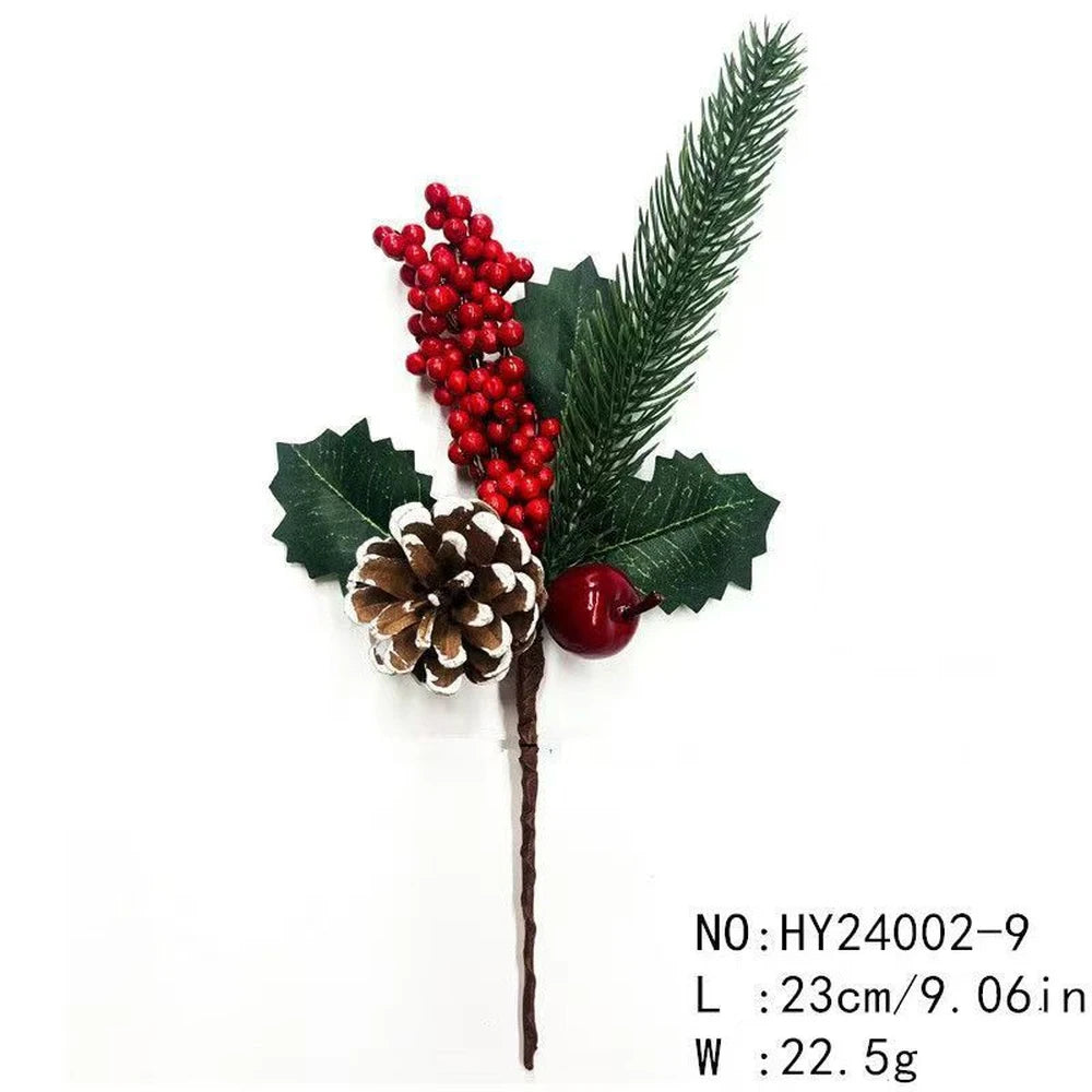 Artificial Red Berry & Pinecone Ornament