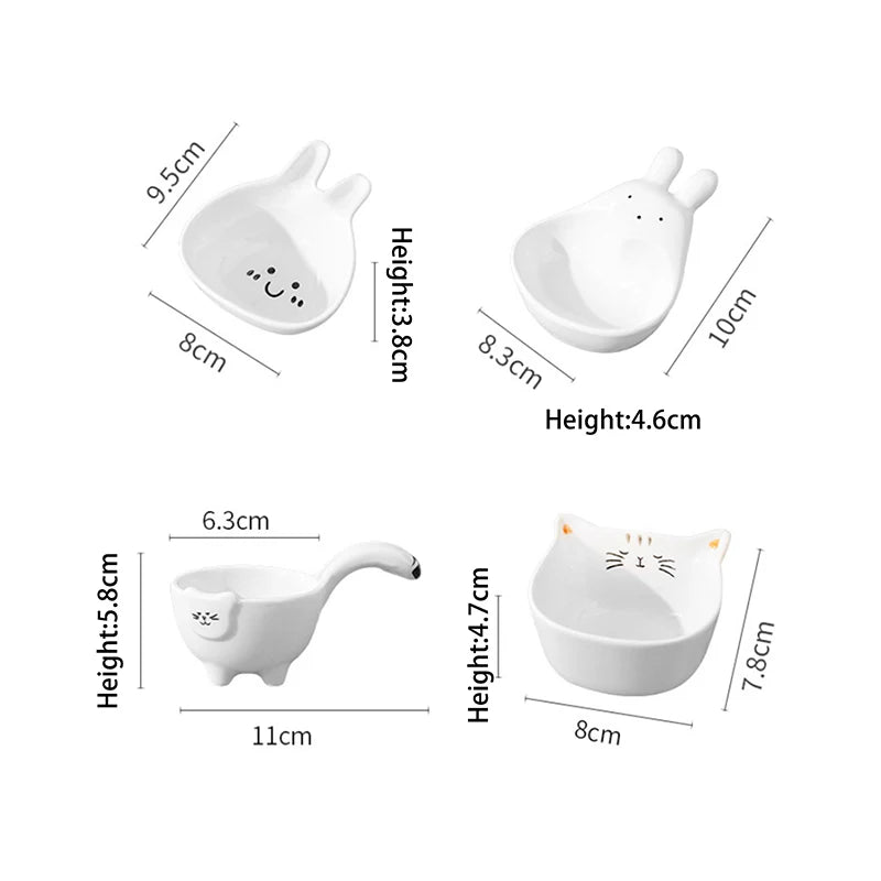 ute Ceramic Dipping Plate with Handle