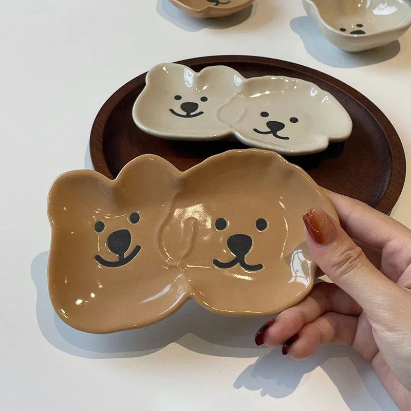 Cute Cartoon Ceramic Sauce Dish