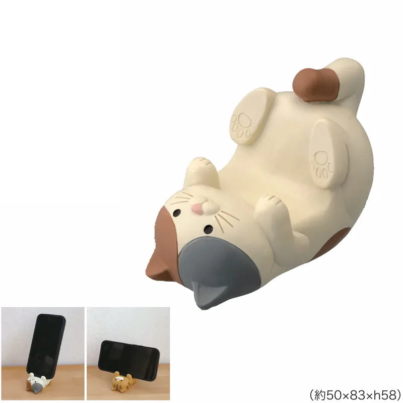 Japanese-Style Animal Desk Holder – Cute Resin Phone & Pen, glasses Stand