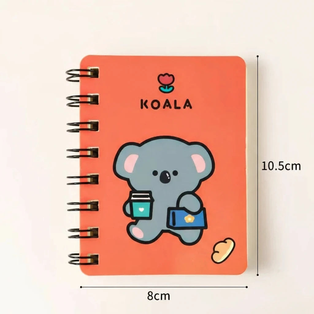 A7 Spiral Notebook – Cute Animal Mini Journal