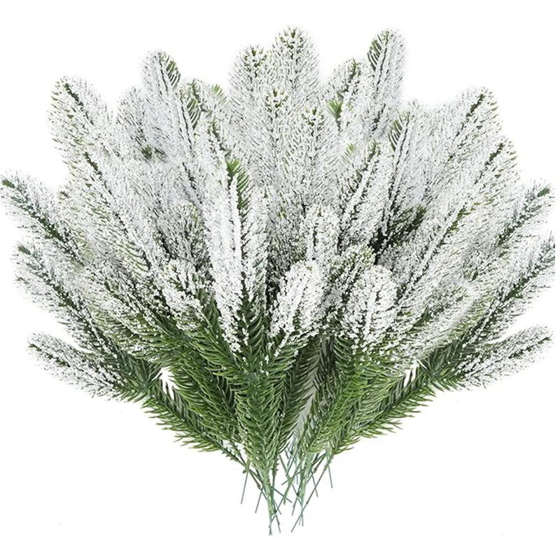 Artificial Pine Needle Branches with Red Berries