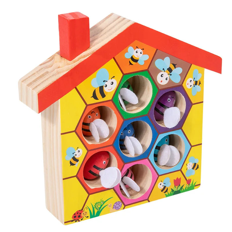 Wooden Beehive Matching Game