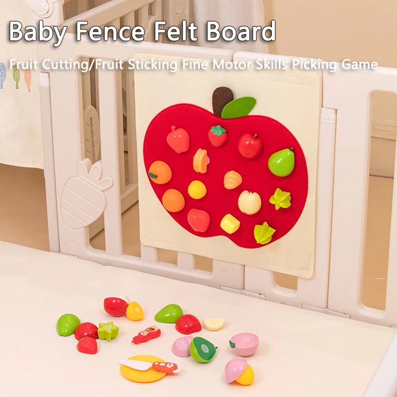 Felt Food Board Toy – Montessori Fine Motor & Early Learning Playset for Toddlers