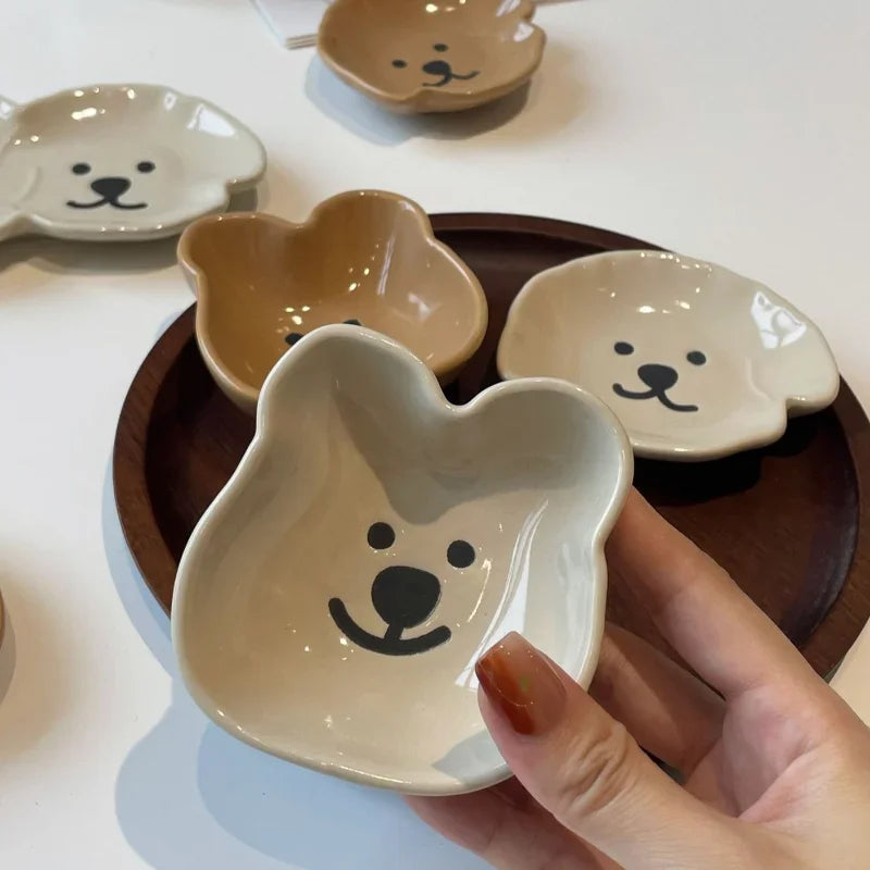 Cute Cartoon Ceramic Sauce Dish