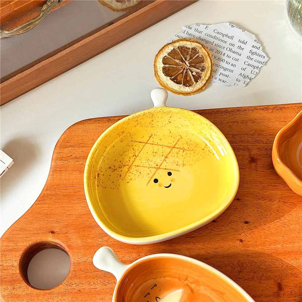 Soucoupe à sushi japonaise en céramique, mini assiette mignonne en forme de pain, vaisselle