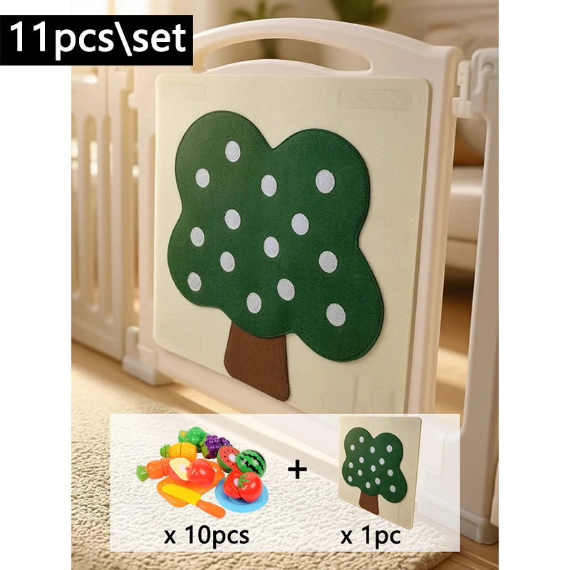 Felt Food Board Toy – Montessori Fine Motor & Early Learning Playset for Toddlers