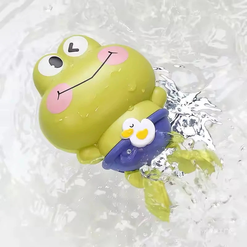 Wind-Up Swimming Frog Bath Toy