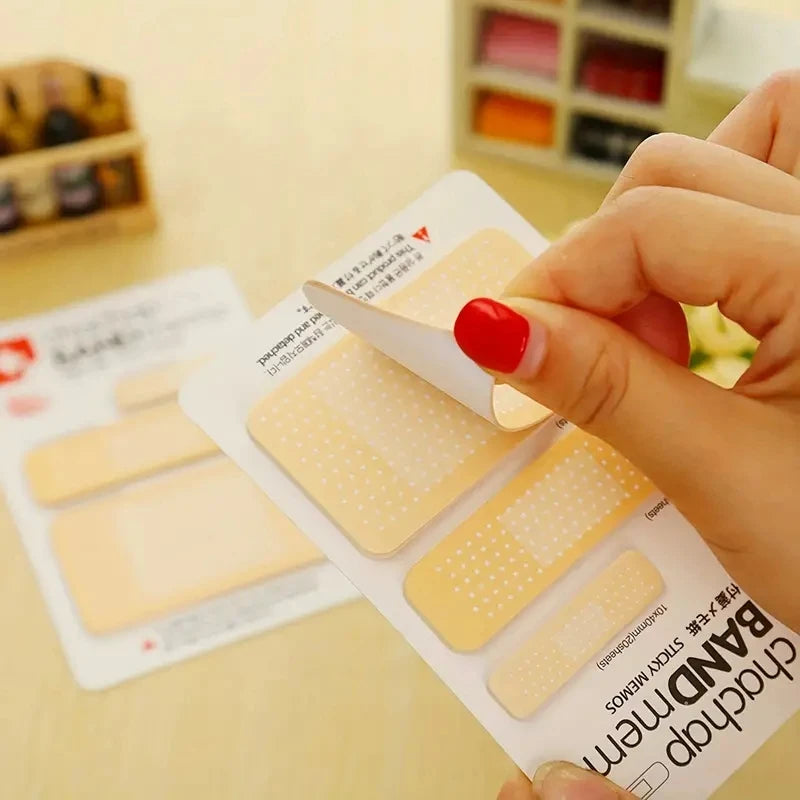 Bandage Sticky Notes Set – Cute Page Flags & Memo Labels