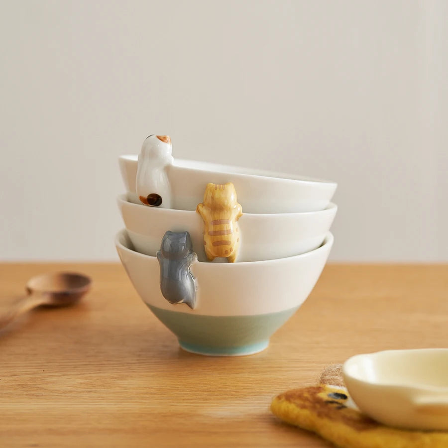 Cute Cat Decorative Ceramic Bowl