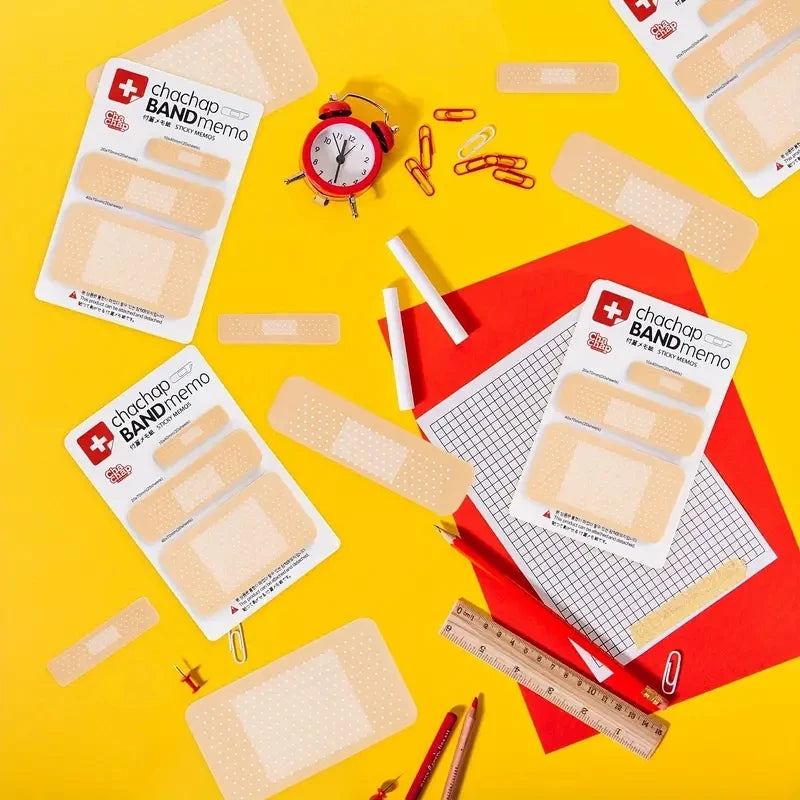 Bandage Sticky Notes Set – Cute Page Flags & Memo Labels