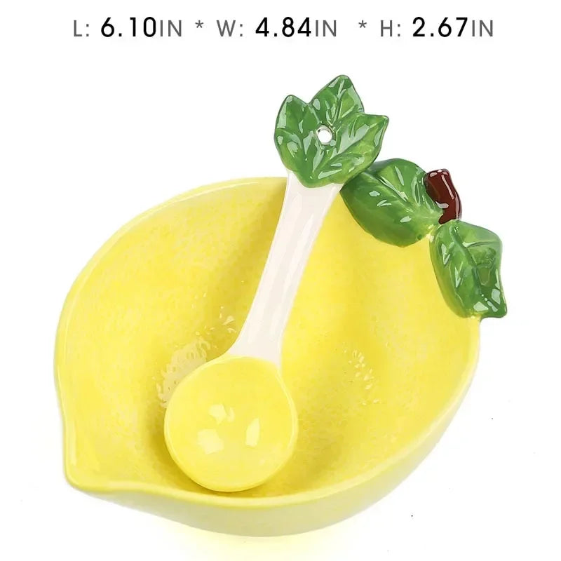 Creative Fruit-Shaped Ceramic Bowl