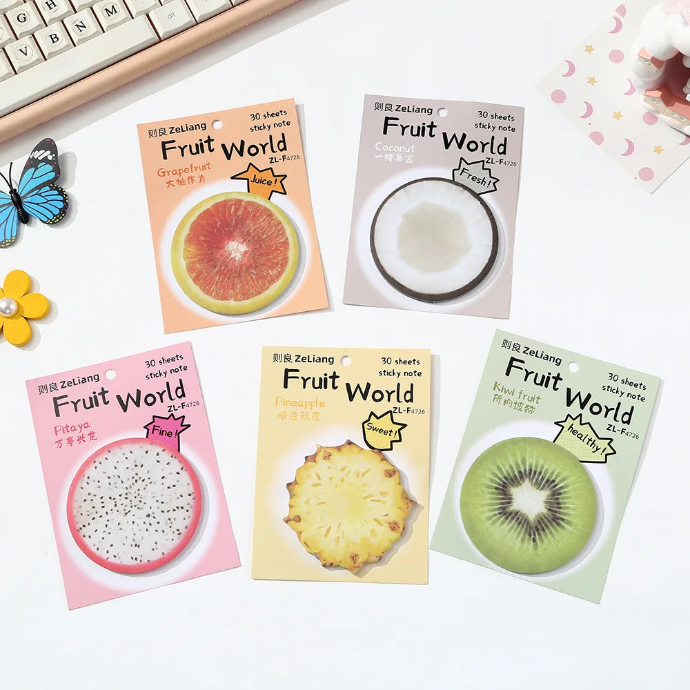 Fruit World Sticky Notes