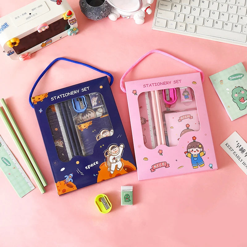 Cute 6-Piece School Supplies Kit for Kids