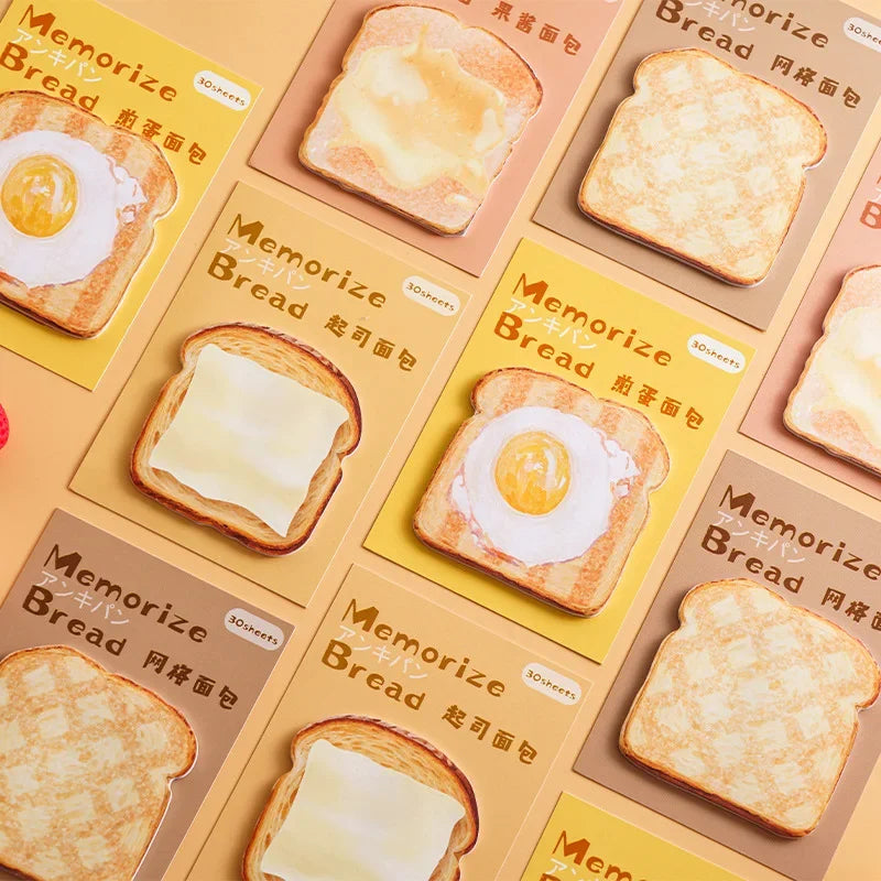 Bread-Themed Sticky Notes