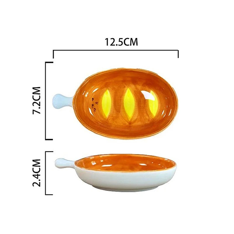 Bread Cartoon Ceramic Plate