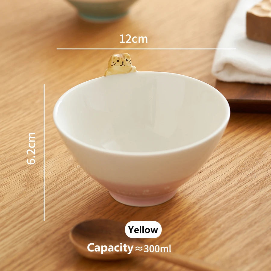 Cute Cat Decorative Ceramic Bowl