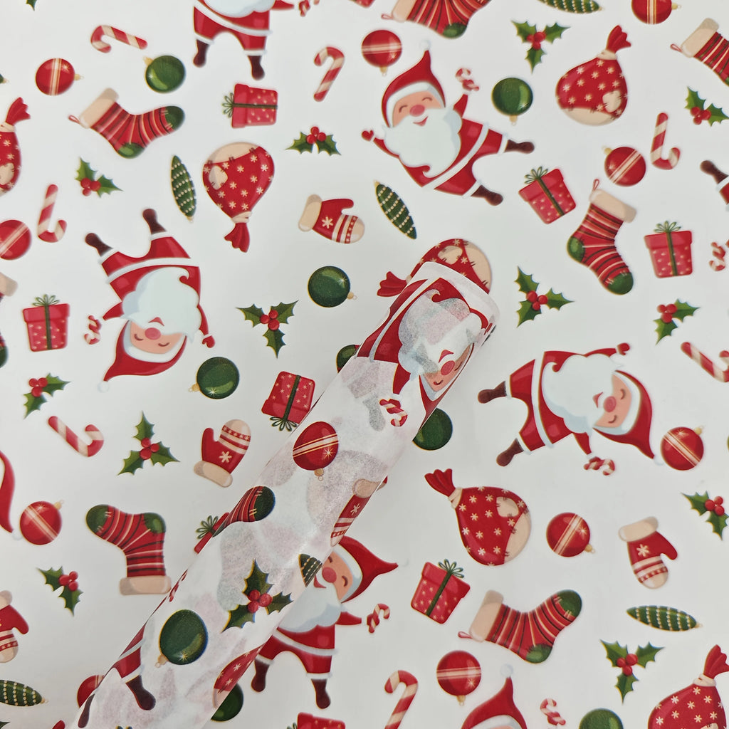 Christmas Patterned Tissue Paper – 10/20 Sheets Gift Wrapping Paper