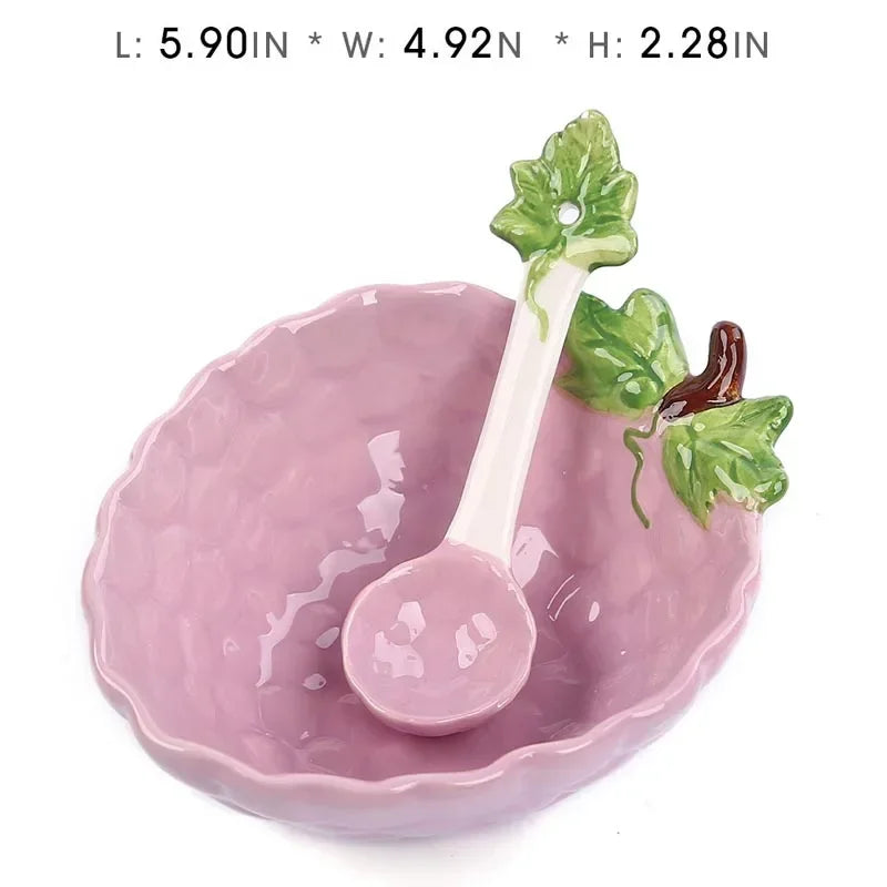 Creative Fruit-Shaped Ceramic Bowl
