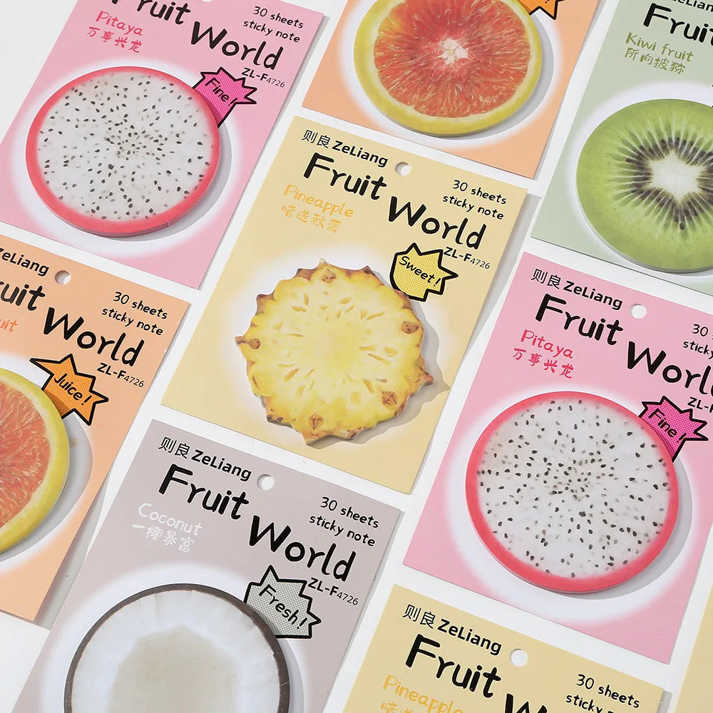 Fruit World Sticky Notes