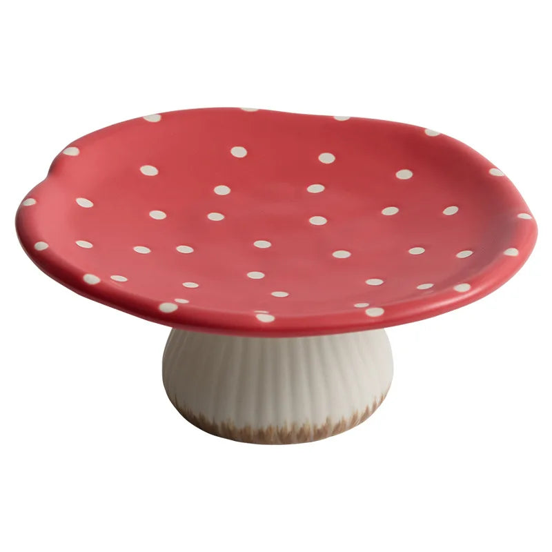 Cute Mushroom Ceramic Plate