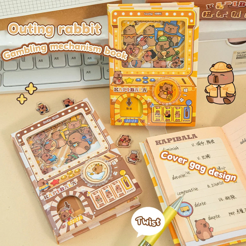 Kawaii Capybara Notebook – Cute Stress Relief Journal for Students