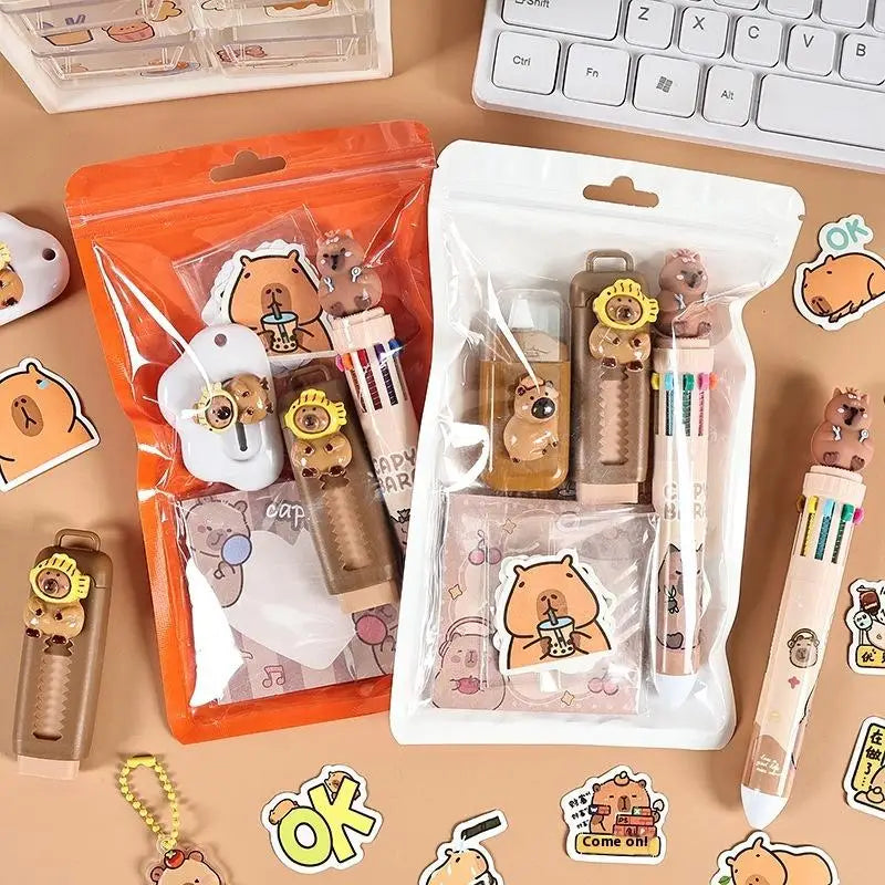 Cute Cartoon School Supplies Kit