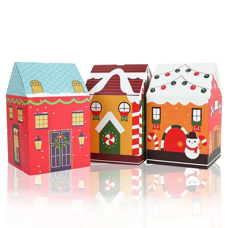 Christmas House Candy Boxes – Cartoon Gift Packaging