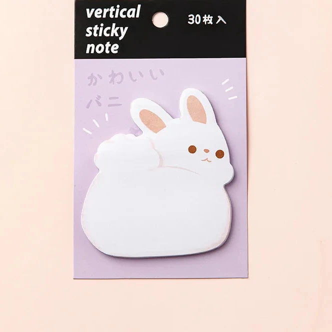 Cute Animal Sticky Notes – Cartoon Memo Pad (Rabbit, Cat, Dog & Bird)