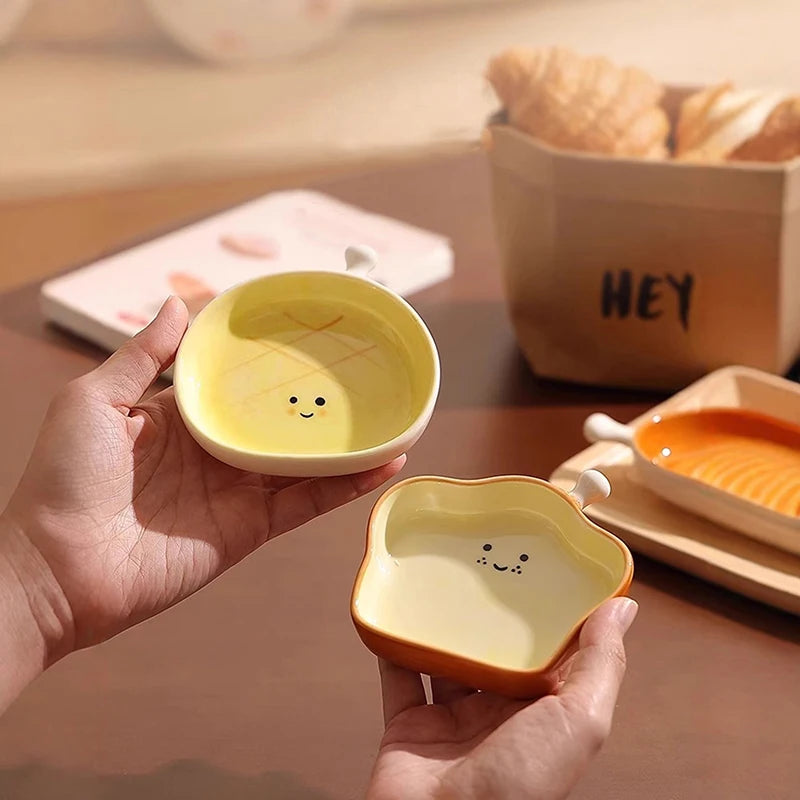 Bread Cartoon Ceramic Plate