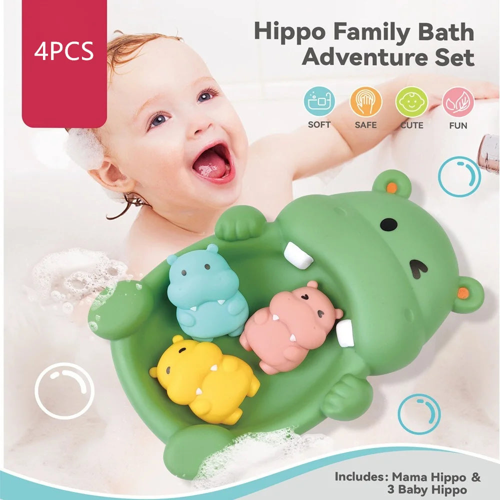 Baby Bath Toys – Set of 4 Floating Animals