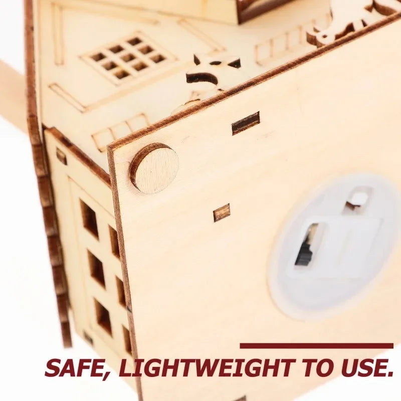 Wooden LED Christmas House