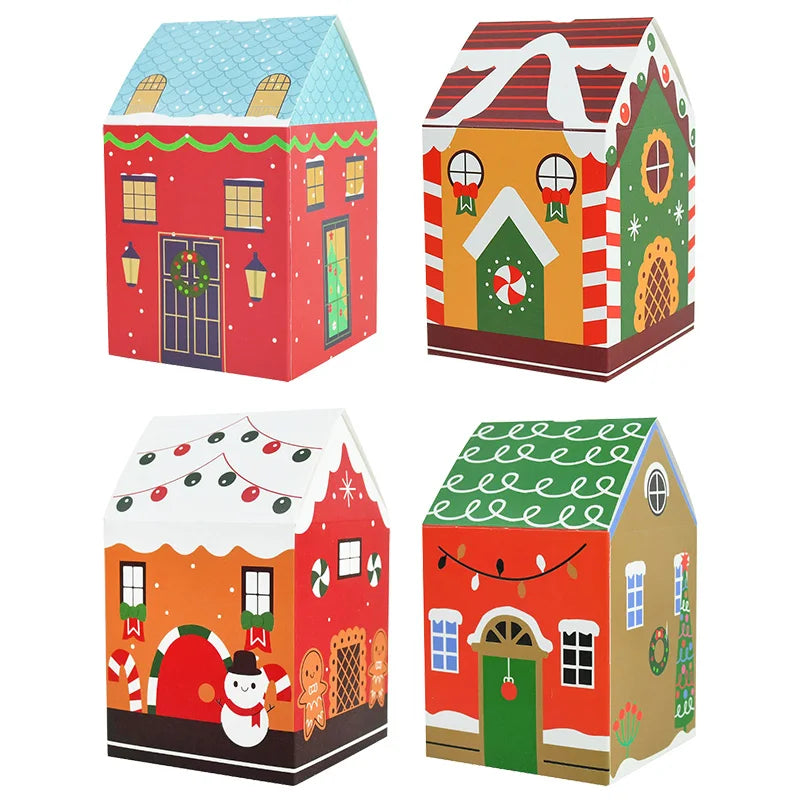 Christmas House Candy Boxes – Cartoon Gift Packaging