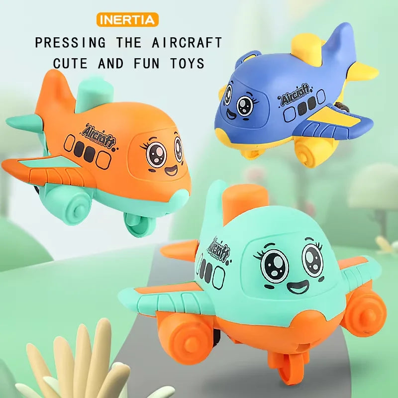 Press & Go Animal Airplane Toy Set – Friction Cars for Toddlers