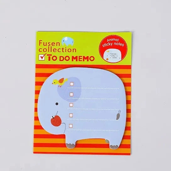 Cute Animal Page Markers – Cartoon Sticky Notes Set (20 Pieces)