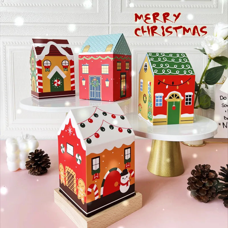 Christmas House Candy Boxes – Cartoon Gift Packaging
