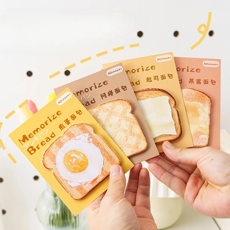 Bread-Themed Sticky Notes