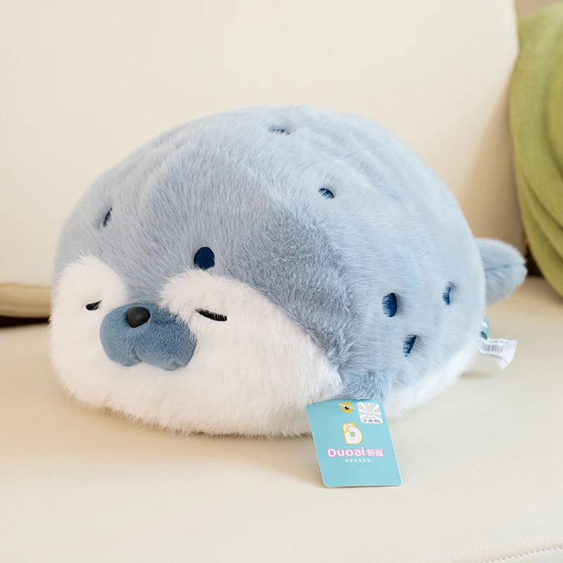 Blue Seal Plush Pillow – 40/70cm Soft Sea Animal Cushion