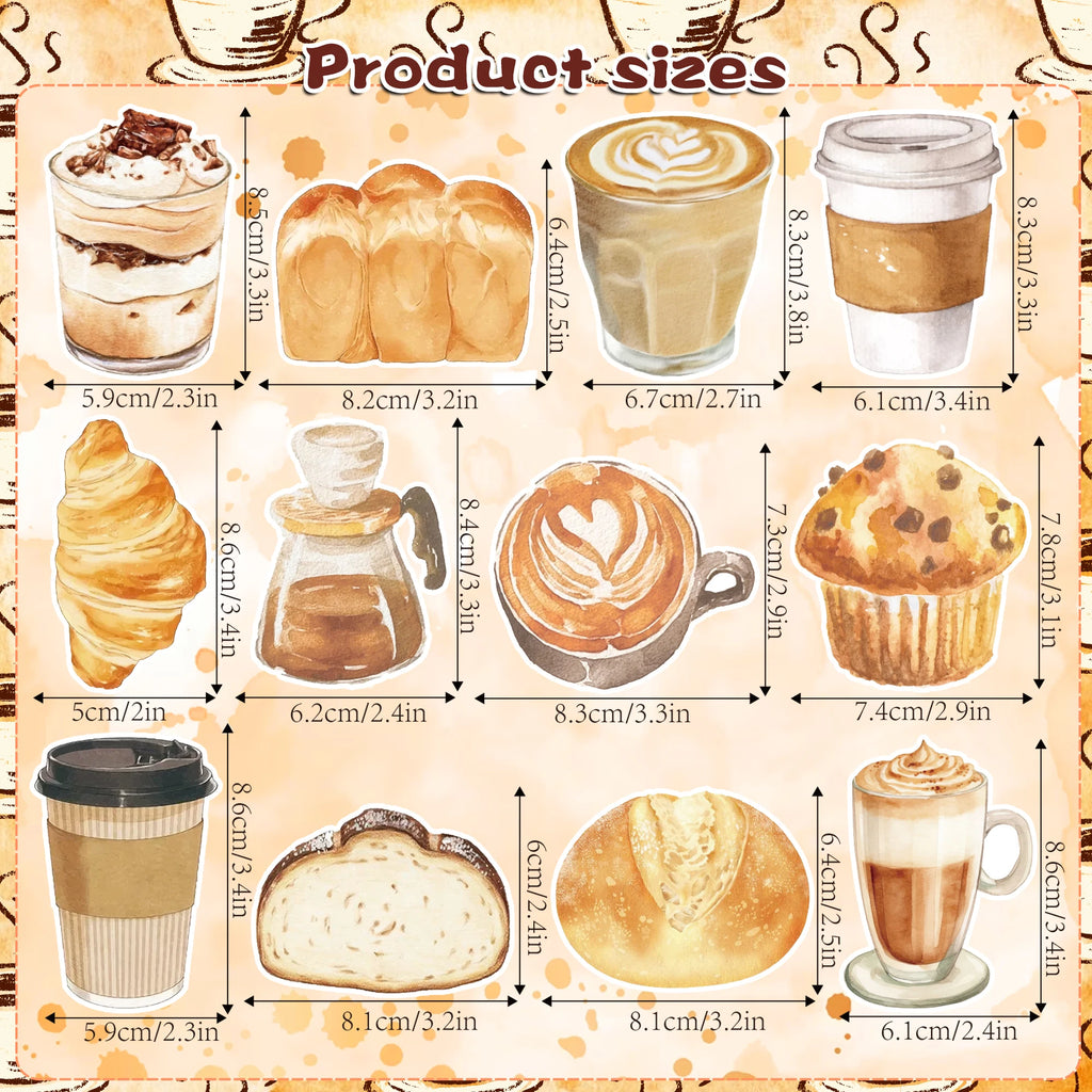 Coffee-Themed Sticky Notes Set – Aesthetic Memo Pads Collection