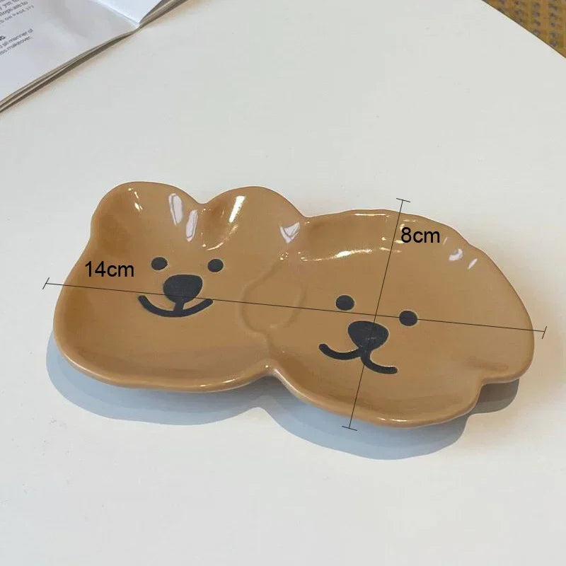 Cute Cartoon Ceramic Sauce Dish