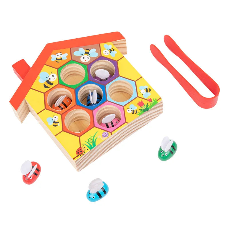 Wooden Beehive Matching Game