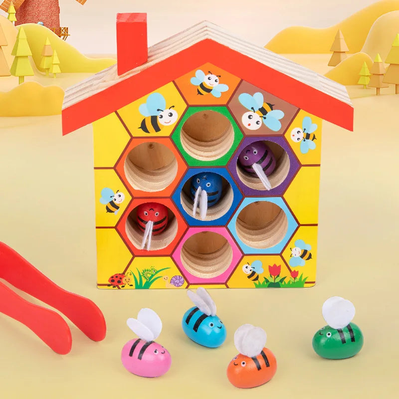 Wooden Beehive Matching Game