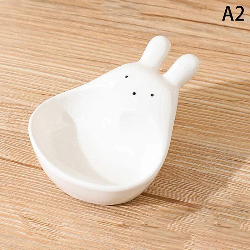 ute Ceramic Dipping Plate with Handle