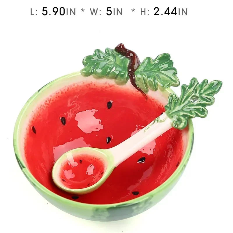 Creative Fruit-Shaped Ceramic Bowl
